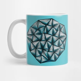 Abstract Shape With Triangles Pattern Mug